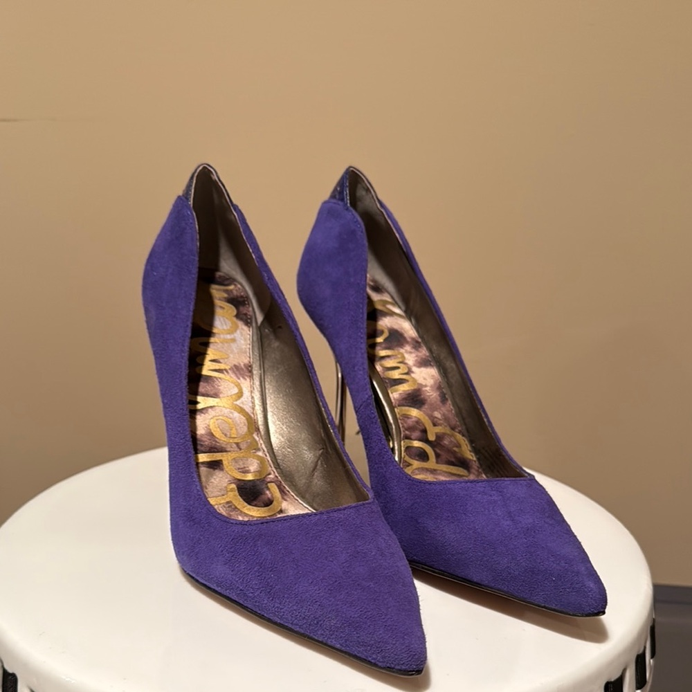 Purple Suede Women's Pumps